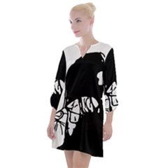 Mrn Open Neck Shift Dress by MRNStudios