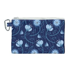 Flower Canvas Cosmetic Bag (large) by zappwaits