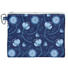 Flower Canvas Cosmetic Bag (xxl) by zappwaits