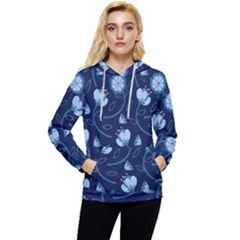 Flower Women s Lightweight Drawstring Hoodie by zappwaits