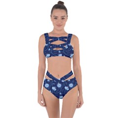 Flower Bandaged Up Bikini Set 