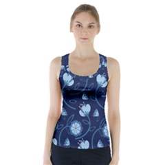 Flower Racer Back Sports Top by zappwaits