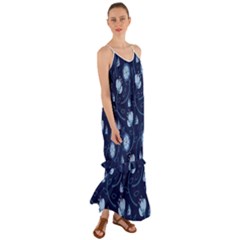 Flower Cami Maxi Ruffle Chiffon Dress by zappwaits