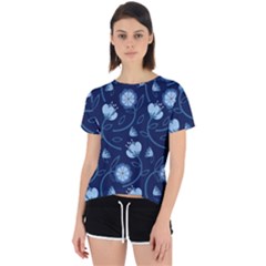 Flower Open Back Sport Tee by zappwaits