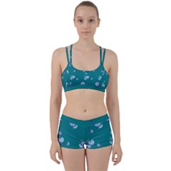 Floral-seamless-pattern Perfect Fit Gym Set