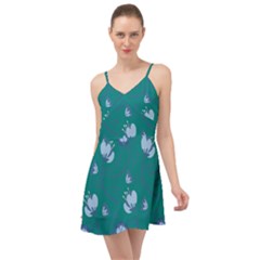 Floral-seamless-pattern Summer Time Chiffon Dress by zappwaits