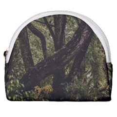 Botanical Motif Trees Detail Photography Horseshoe Style Canvas Pouch by dflcprintsclothing