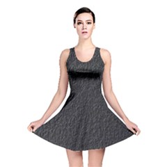 Black Wall Texture Reversible Skater Dress by artworkshop