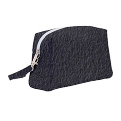 Black Wall Texture Wristlet Pouch Bag (medium) by artworkshop