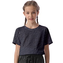 Black Wall Texture Kids  Basic Tee by artworkshop