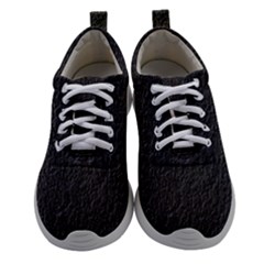 Black Wall Texture Women Athletic Shoes by artworkshop