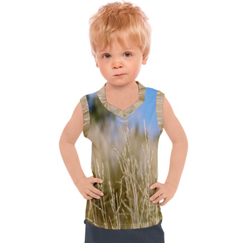 Close-up Ladang Whey Kids  Sport Tank Top by artworkshop