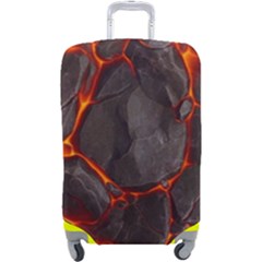 Lava Volcanic Rock Texture Luggage Cover (large)