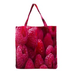Raspberries Grocery Tote Bag by artworkshop