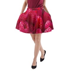 Raspberries A-line Pocket Skirt by artworkshop