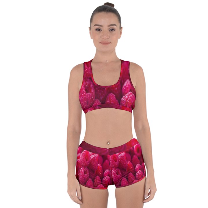 Raspberries Racerback Boyleg Bikini Set