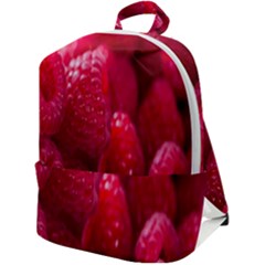 Raspberries Zip Up Backpack by artworkshop