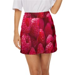 Raspberries Mini Front Wrap Skirt