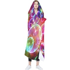 Rainbow Spectrum Bubbles Wearable Blanket