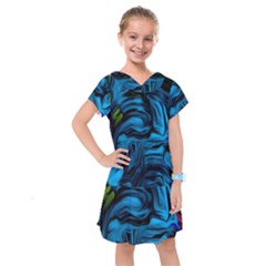 Texture Background Kids  Drop Waist Dress