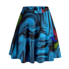Texture Background High Waist Skirt by artworkshop