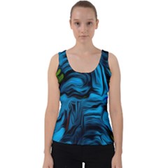 Texture Background Velvet Tank Top