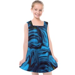 Texture Background Kids  Cross Back Dress