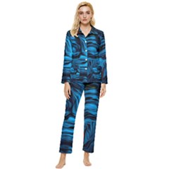 Texture Background Womens  Long Sleeve Velvet Pocket Pajamas Set