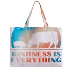 Vegan Animal Lover T- Shirt Kindness Is Everything Vegan Animal Lover T- Shirt Zipper Mini Tote Bag by maxcute