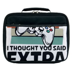 Video Gamer T- Shirt Exercise I Thought You Said Extra Lives - Gamer T- Shirt Lunch Bag by maxcute