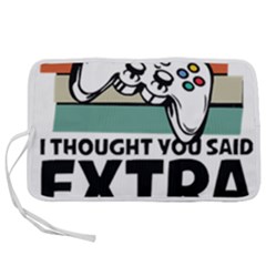 Video Gamer T- Shirt Exercise I Thought You Said Extra Lives - Gamer T- Shirt Pen Storage Case (l) by maxcute