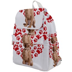 Vizsla Gifts T- Shirt Cool Vizsla Valentine Heart Paw Vizsla Dog Lover Valentine Costume T- Shirt Top Flap Backpack