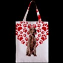 Weimaraner Gifts T- Shirt Cool Weimaraner Valentine Heart Paw Weimaraner Dog Lover Valentine Costume Zipper Classic Tote Bag View2