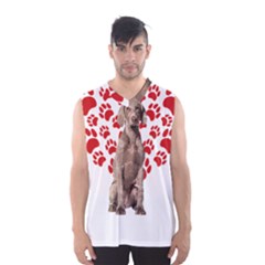 Weimaraner Gifts T- Shirt Cool Weimaraner Valentine Heart Paw Weimaraner Dog Lover Valentine Costume Men s Basketball Tank Top