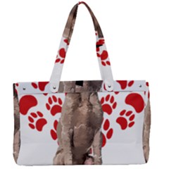 Weimaraner Gifts T- Shirt Cool Weimaraner Valentine Heart Paw Weimaraner Dog Lover Valentine Costume Canvas Work Bag