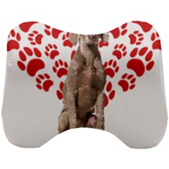 Weimaraner Gifts T- Shirt Cool Weimaraner Valentine Heart Paw Weimaraner Dog Lover Valentine Costume Head Support Cushion