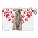 Weimaraner Gifts T- Shirt Cool Weimaraner Valentine Heart Paw Weimaraner Dog Lover Valentine Costume Canvas Cosmetic Bag (XL) View2