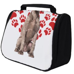 Weimaraner Gifts T- Shirt Cool Weimaraner Valentine Heart Paw Weimaraner Dog Lover Valentine Costume Full Print Travel Pouch (Big)