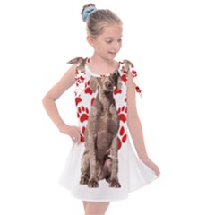 Weimaraner Gifts T- Shirt Cool Weimaraner Valentine Heart Paw Weimaraner Dog Lover Valentine Costume Kids  Tie Up Tunic Dress