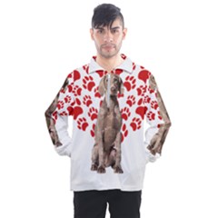 Weimaraner Gifts T- Shirt Cool Weimaraner Valentine Heart Paw Weimaraner Dog Lover Valentine Costume Men s Half Zip Pullover