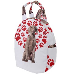 Weimaraner Gifts T- Shirt Cool Weimaraner Valentine Heart Paw Weimaraner Dog Lover Valentine Costume Travel Backpacks