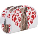 Weimaraner Gifts T- Shirt Cool Weimaraner Valentine Heart Paw Weimaraner Dog Lover Valentine Costume Make Up Case (Large) View1