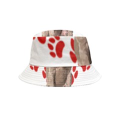 Weimaraner Gifts T- Shirt Cool Weimaraner Valentine Heart Paw Weimaraner Dog Lover Valentine Costume Bucket Hat (Kids)