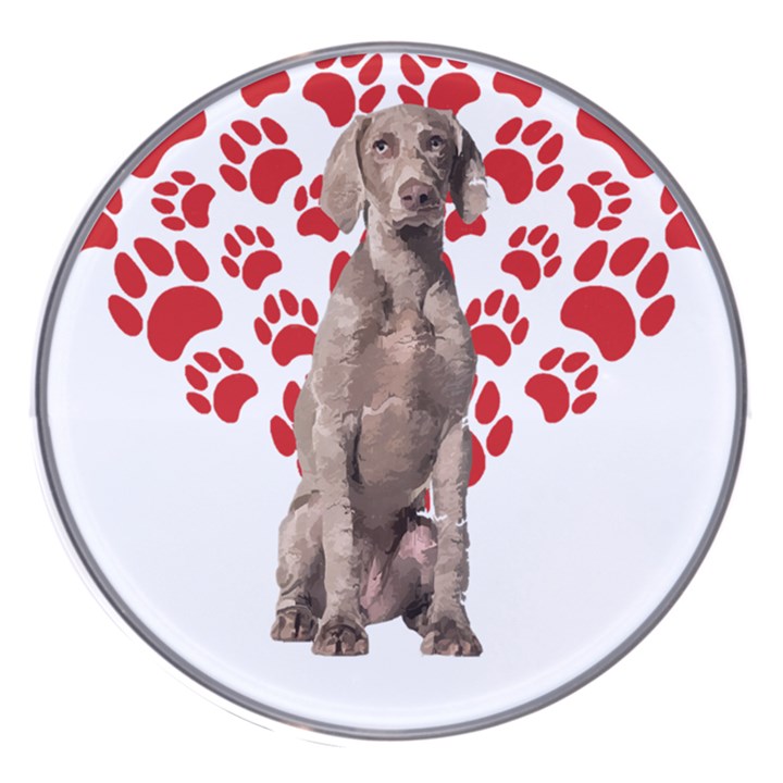 Weimaraner Gifts T- Shirt Cool Weimaraner Valentine Heart Paw Weimaraner Dog Lover Valentine Costume Wireless Charger