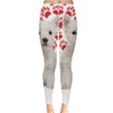 West Highland White Terrier Gift T- Shirt Cute West Highland White Terrier Valentine Heart Paw West Leggings  View1