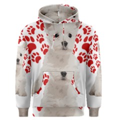 West Highland White Terrier Gift T- Shirt Cute West Highland White Terrier Valentine Heart Paw West Men s Core Hoodie by maxcute