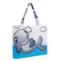 Whale Lovers T- Shirt Cute Whale Kids Water Sarcastic But Do I Have To  T- Shirt Zipper Medium Tote Bag View2