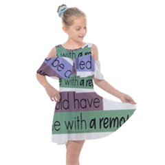 Woman T- Shirt If I Was Meant To Be Controlled I Would Have Came With A Remote T- Shirt (1) Kids  Shoulder Cutout Chiffon Dress