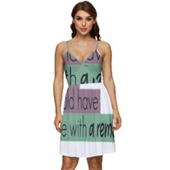 Woman T- Shirt If I Was Meant To Be Controlled I Would Have Came With A Remote T- Shirt V-Neck Pocket Summer Dress 