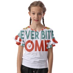 Women And Girls T- Shirtthat Dog Never Bites Women  T- Shirt Kids  Cut Out Flutter Sleeves by maxcute